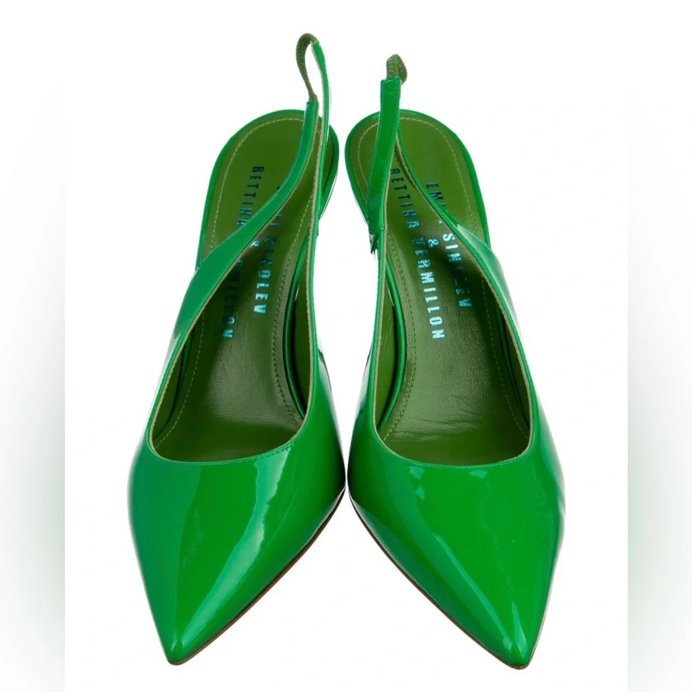 Emili x Bettina Vermillion Rosie Slingback Pumps
